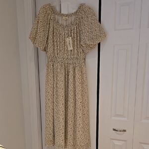 Floral Cream Dress